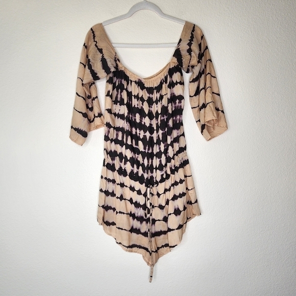 Elan Tie-Dye Lightweight Romper S - Picture 1 of 6